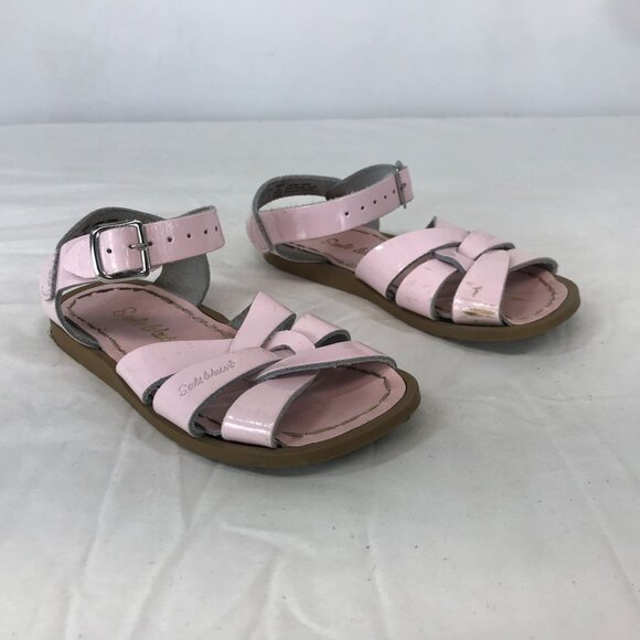 SALTWATER SANDALS~ GIRLS 9 ~ BABY PINK SUMMER SANDAL SHOE - Picture 1 of 8